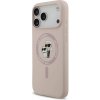Karl Lagerfeld Liquid Silicone Karl and Choupette MagSafe kryt iPhone 17 Pro ružový 57983127740