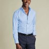 Charles Tyrwhitt Non-Iron Puppytooth Shirt - Slim fit | 39 | 91 (Štandardná) | Klasické gombíky