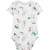 CARTER'S Body krátky rukáv Ivory Vegetables dievča