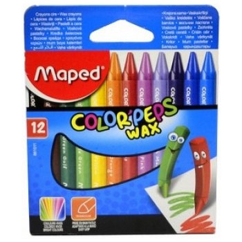 MAPED Voskovky "Color Peps Maxi" Wax 12 rôznych farieb