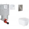 Grohe Uniset - Set predstenovej inštalácie, klozetu, dosky SoftClose a tlačidla Arena Cosmopolitan S, kefovaný Hard Graphite SANI15BB5112