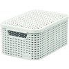 CURVER úložný box RATTAN M, 39,3 x 29,3 x 18,7 cm, biely, 03618-885