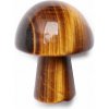 Nefertitis Gua sha na tvár z tigrieho oka Mushroom NF22220 - cca 2 cm