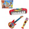 MADE - Súprava 3 v 1 elektronické piáno, 37 kláves, gitara, mikrofón