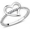 iŠPERKY Dámsky oceľový prsteň zdobený srdiečkom ID|156998