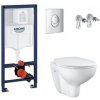 GROHE Solido - set modul Rapid SL, misa WC Bau Ceramic Rimless, sedátko SoftClose, tlačidlo Skate Air chróm 38528001SETG1