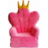 Detské kreslo MATERACE Z GÓR Tron ružové
