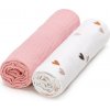 T-TOMI BIO Muslin Diapers látkové plienky Love 65 x 65 cm 2 ks