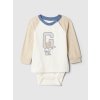 GAP Baby bavlnené body Béžová 6-12M Béžová Béžová