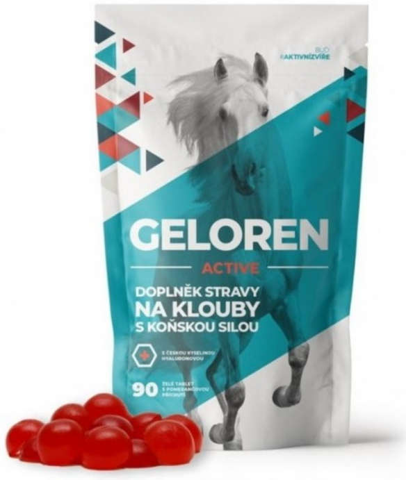 Geloren Active pomaranč kĺbová výživa 400 g 90 želé