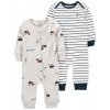 CARTERS CARTER'S Overal bez nožičiek Cactus & Buffalo chlapec 2ks