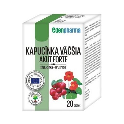 EdenPharma Kapucínka väčšia Akut Forte 20 tabliet