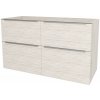 Mereo Mailo, kúpeľňová skrinka 121 cm, chróm madlo, Multidecor, White Loft Pine, MER-CN593SWLP1