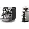 Rocket Espresso Mozzafiato FAST V, black + Eureka Mignon Libra, CR chrome