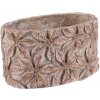 Betónový obal na kvetináč Flower, ovál, 13 x 21 x 12 cm, 21 cm