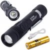 Bailong taktické led cree zoom XM-L T6 baterka