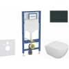 Geberit Duofix Set predstenovej inštalácie, klozetu Oudee a dosky softclose, tlačidlo Sigma30, čierna lesk/čierna mat SANI11CA5109B