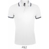 SOL'S | Pasadena Men, Pánske polo, biela - modrá navy, S