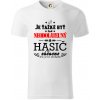Neodolateľný hasič - Tričko z organickej bavlny - 3XL ( Biela )
