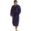 OXFORD prúžok pánske bavlnené kimono 1212 Vestis M dlhý župan kimono modrý prúžok 5003
