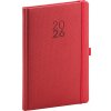 Notique Diamante A5 týždenný 2026 červený