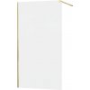 MEXEN - KIOTO Sprchová zástena WALK-IN 110x200 cm 8 mm, zlatá, matné sklo 800-110-101-50-30