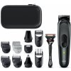 Braun Multigroomer MGK7470 16v1, 13 nástavců a holicí strojek Gillette ProGlide, se skořepinovým pouzdrem