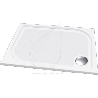 Lotosan DROP obdĺžniková sprch. vanička z liatého mramoru 120 x 80 cm biela LCA00128