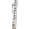 Prepäťová ochrana EMOS P53898, 1,5 m, 8 zásuviek (P53898) sivá
