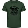 Akciové Gildan Soft-Style Tričko - Pivo Pijem Včera, dnes a Zajtra - Forest Green - M - Pánske