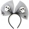 Čelenka Halloween Mašle lebky a pavúky