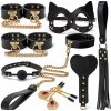 Zmyselný set erotických doplnkov pre páry BDSM štýl