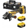 DeWALT Náradie - 18V AKU uhlová brúska 125 mm, 3x aku 5,0 Ah XR, nabíjačka DCG405P3