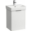 Laufen Spodná skrinka pod umývadlo 41,5 cm, závesy vpravo, biela lesklá H4021121102611