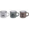 EXCELLENT Hrnček na espresso keramika súprava KO Q80000010 3 x 100 ml