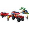 LEGO® City 60412 Hasičské auto 4x4 a záchranný čln