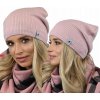 Fashionweek Dámska rebrovaná čiapka na fleecu šmolinka beani ZIZI-04 Farba: Ružová, Veľkosť: Universal