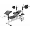 Gorilla Sports Multifunkčná posilňovacia lavica, 40kg závaží