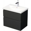 Intedoor Kúpeľňová skrinka s umývadlom LANDAU 70x65 cm čierna matná