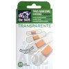 Dr. SOS Transparent náplasť prúžky mix vodeodolné (4 veľkosti) 1x20 ks