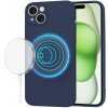 Techsuit SoftFlex MagSafe kryt na iPhone 15 Plus – tmavo modrý