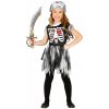 Pirátka - skeleton - věk 3 - 4 roky - 95 - 115 cm