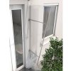 Gutta Guttavordach bočná stena PT/L akryl 167 x 62 cm strieborná / číra
