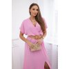 Kesi Dlhé šaty Ophes s ozdobným pásikom Farba: Ružová - svetlo, Veľkosť: UNI