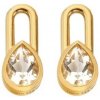Hot Diamonds Pozlátené náušnice s diamantmi a topazmi Solitaire DE880