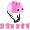 7EL Súprava Ružová Prilba + Chrániče