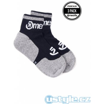 Meatfly Logo Middle 3 Pack A Grey