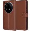 Techsuit – Leather Folio – kožené puzdro pre Xiaomi 15 Ultra – hnedé