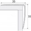 Effector - Schodový profil - A41 samolepiaci - Dĺžka 2,7 m - Farba Striebro