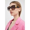 Slnečné okuliare Gucci dámske, hnedá farba, GG1407S, 54